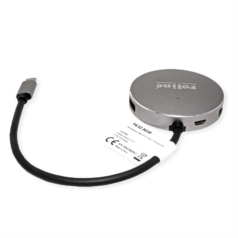 ROLINE Hub USB 3.2 Gen 1, 4 ports, prise type C_2