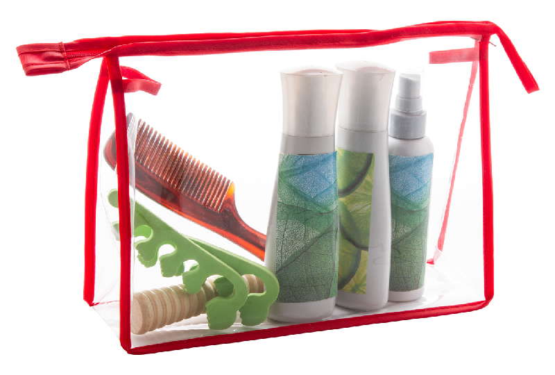 Trousse à maquillage - plastique transparent - zippée - 45 gr_2