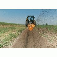Cureuses de fossés et rigoleuses mono-biroue - dondi - vitesse d'avancement maximale jusqu'à 1.4 km/h_2