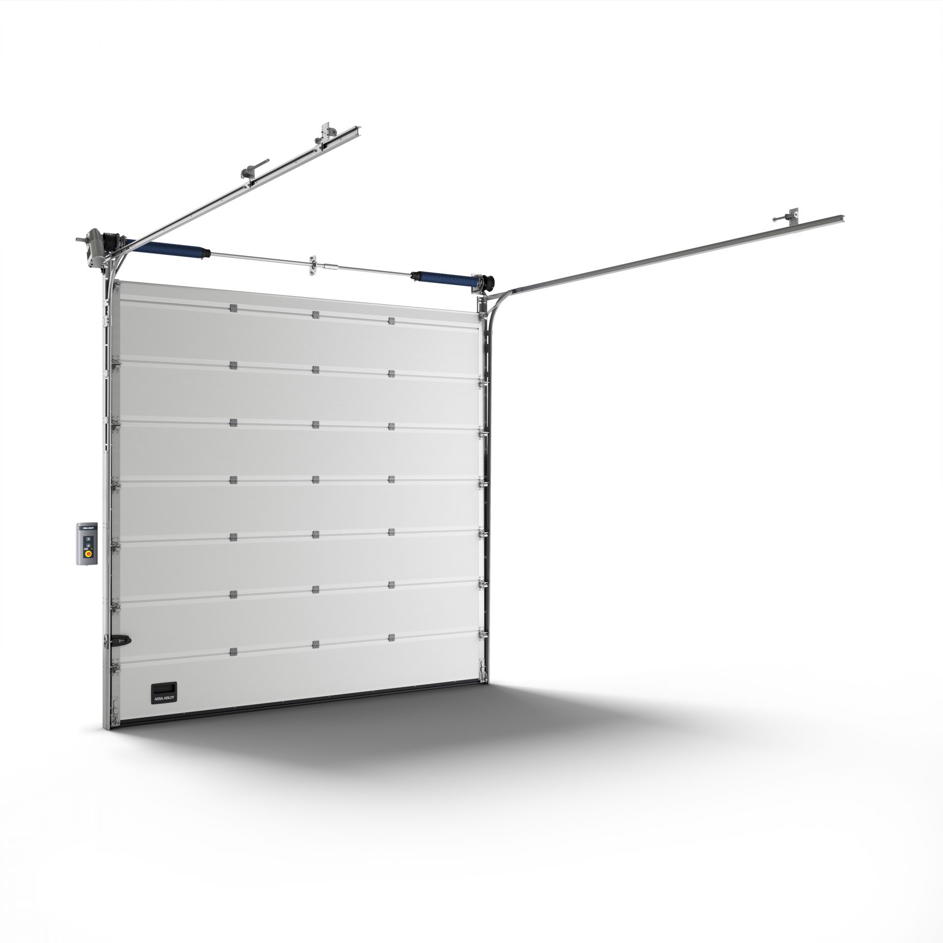 Porte sectionnelle industrielle isolée et éco-énergétique, conçue avec 82 mm d'isolant - ASSA ABLOY OH1082P_2