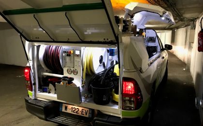 Mini combiné Hydrocureur Bora Rivard entièrement caréné