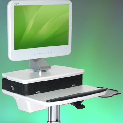 Chariot informatique médical LCD/PC H Class HD - Ergonoflex - 29 kg - réglable en hauteur et antibactérien_2