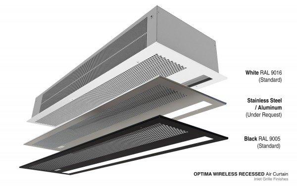 Ro W 1000 A White - Rideau d'air encastré avec régulation Optima Wireless_2