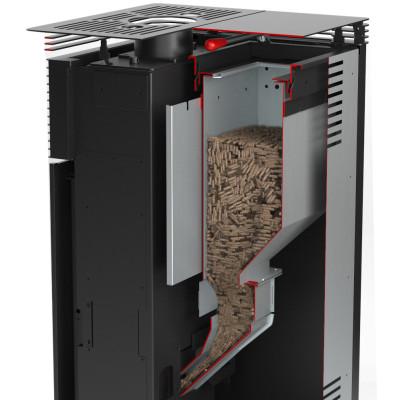 Chauffage au granulé avec convection naturelle et design en pierre ollaire