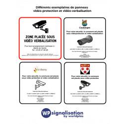 Panneau de vidéo surveillance ou protection personnalisé - WP Signalisation - conforme RGPD et CSI_2