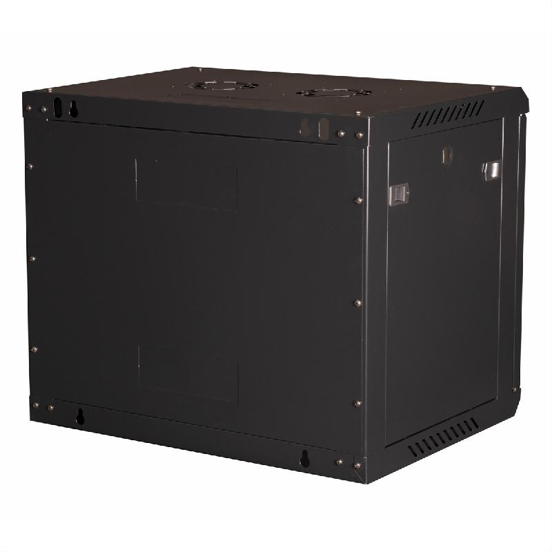 VALUE Boîtier mural 19 pouces 9U, 600 x 450 mm, noir, kit à assembler_2