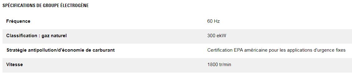 Dg300 gc (triphasé) groupes électrogènes industriel à gaz - caterpillar -  classification gaz naturel 300 kw_2