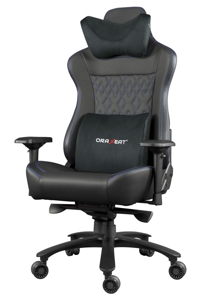Fauteuil de bureau confortable et réglable - Inclinaison du dossier jusqu'à 160° - ORAXEAT XL800 Bleu - Réf : ORX_XL800_BKBLU_2