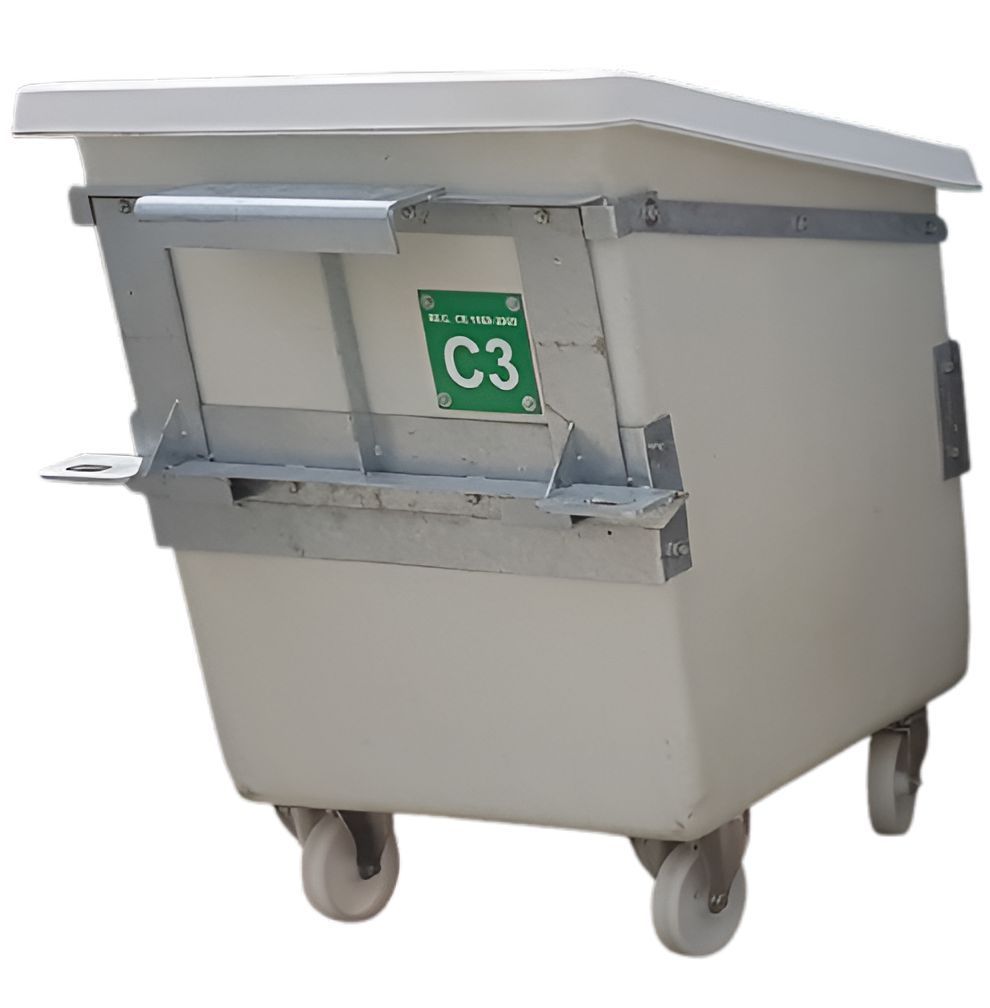 Bac chariot pour abattoir - 600 litres_2