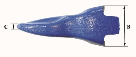 Dents de godet Fastkey FK4 PR - Références FK4 PR - Poids 3.10 Kg - Dimensions précises_2