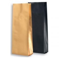 Emballage avec valve aromatique pour café - RÉF. NFL02-ET - Film aluminium mat haute qualité - 250g à 1000g_2