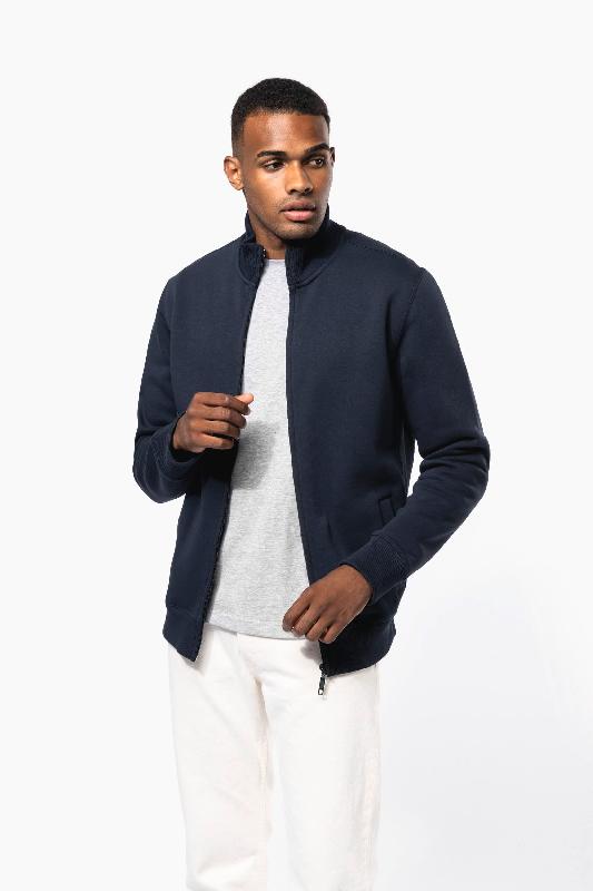 Veste molleton zippée homme - Réf: K456 - Kariban - 80% coton peigné / 20% polyester - Oxford Grey_2