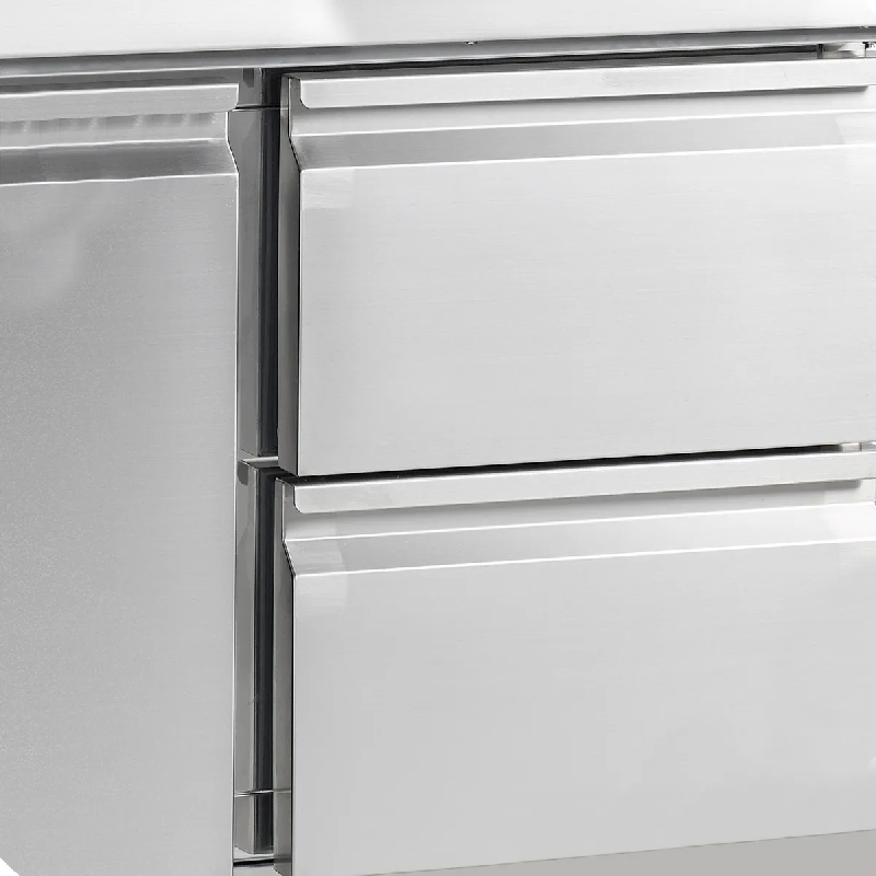 Meuble à pizza 3 portes GN1/1 PT1365 L1365mm Inox TEFCOLD_2