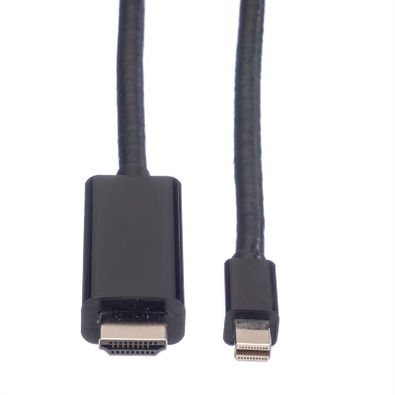 VALUE Mini DisplayPort Câble, Mini DP - UHDTV, M/M, noir, 1 m_2