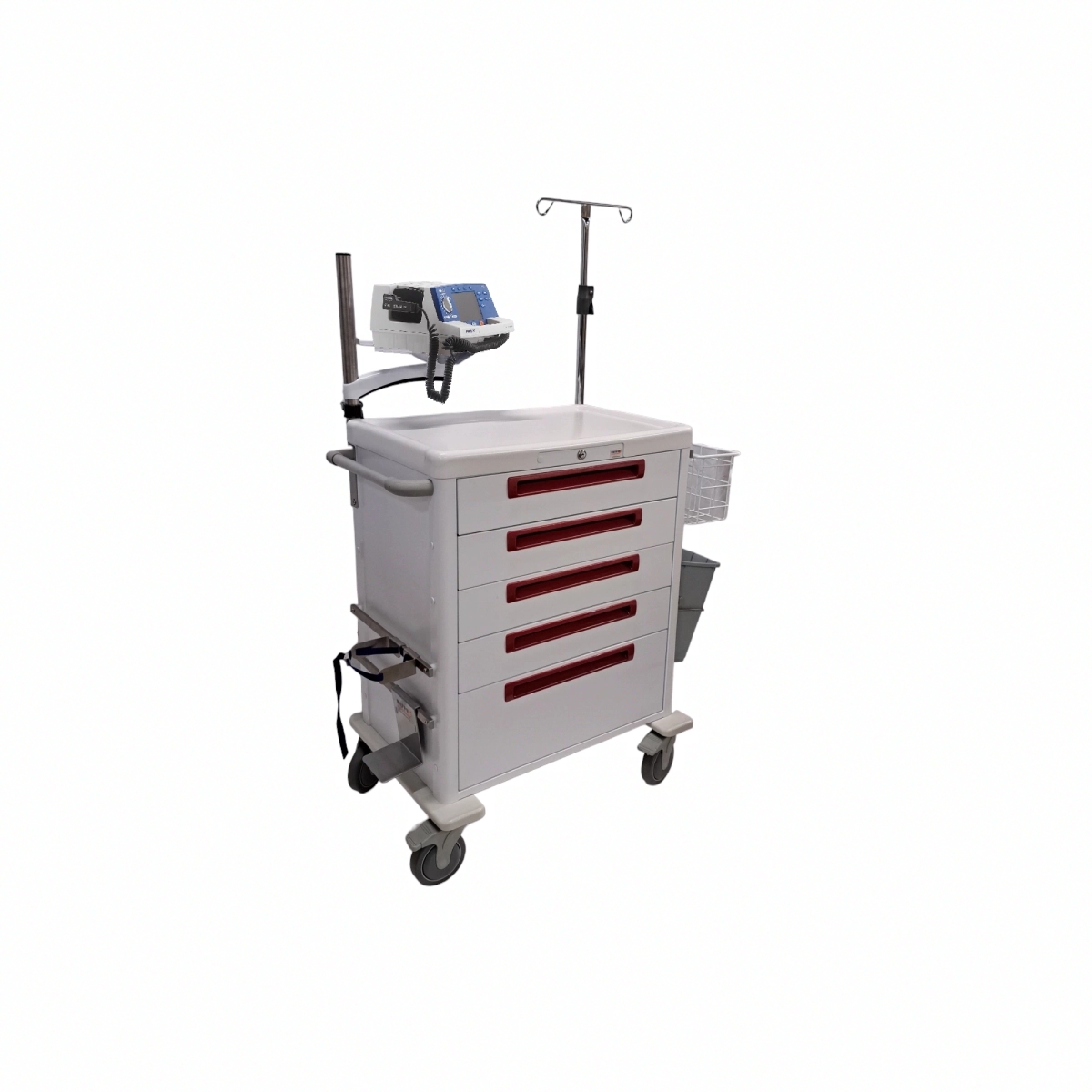 Chariot d'urgence et de réanimation modulable JETCART - Matériaux durables, tiroirs modulables et roulettes robustes_2