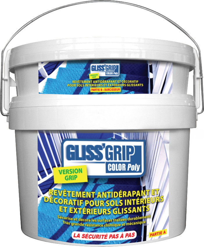 Gliss'GripColor Poly - Résine polyuréthane bi-composant anti-glissance pour intérieur et extérieur_2