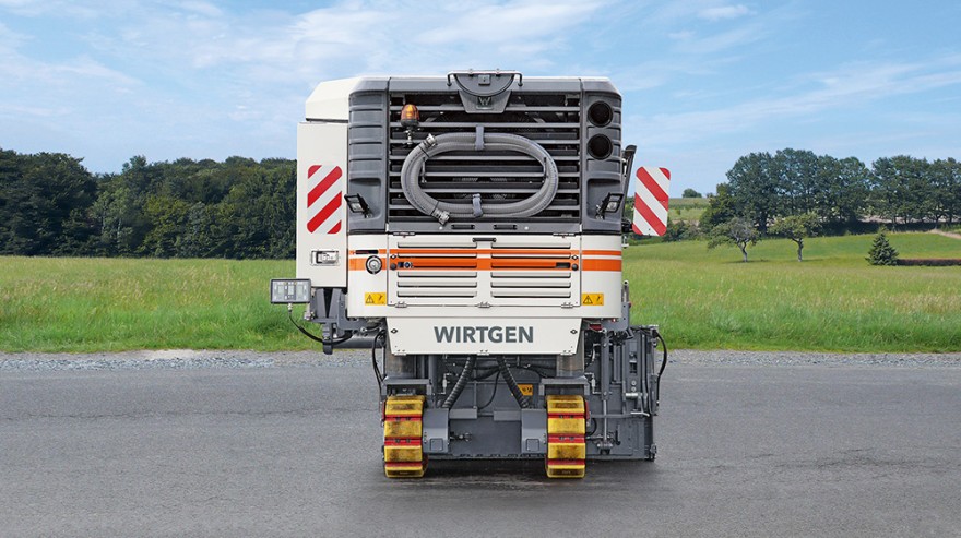 Grande fraiseuse Wirtgen idéale pour espaces restreints