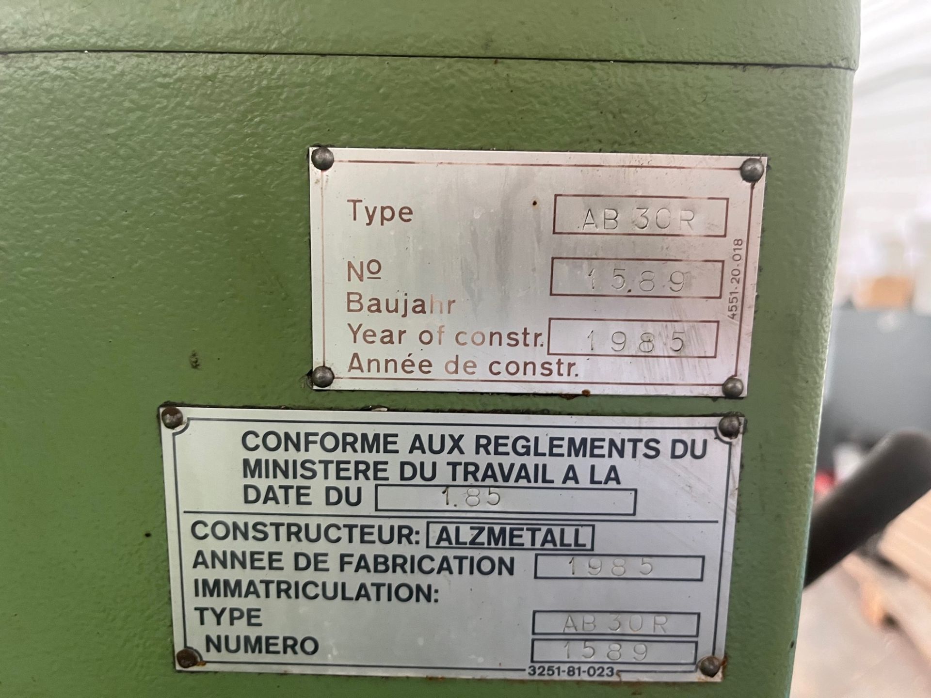 Perceuse radiale Alzmetall AB 30R - course du chariot 1400 - réf 3456_2