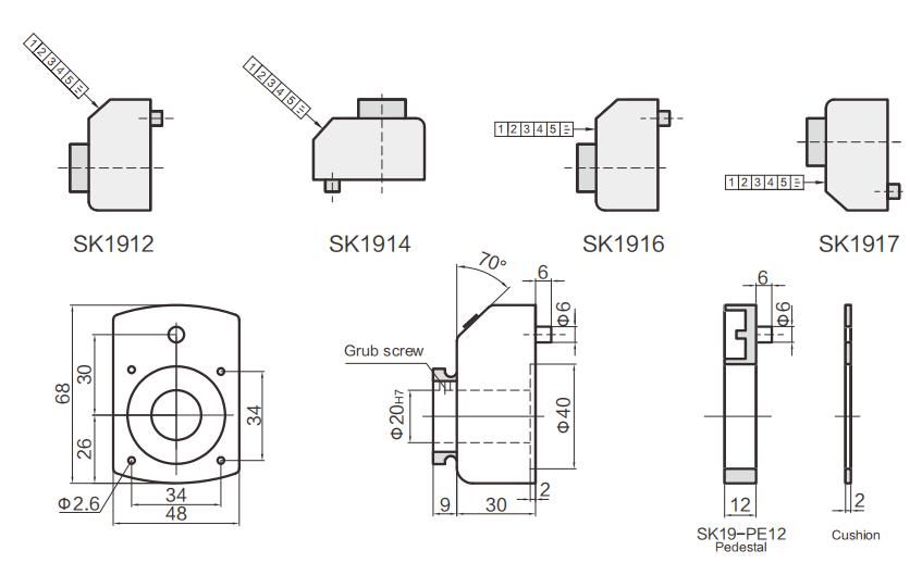 Indicateur de position SK 19 - Sankq - arbre creux max Ø 20 mm - acier inoxydable - compteur 5 chiffres - lecture fine_2