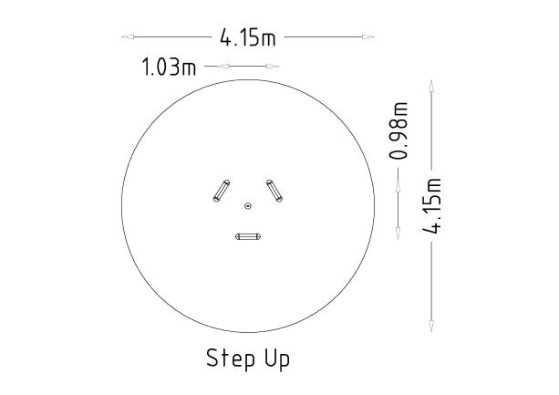 Équipement de fitness extérieur - Gym Step Up 8036719 Hags - Barres de marche à différentes hauteurs_2