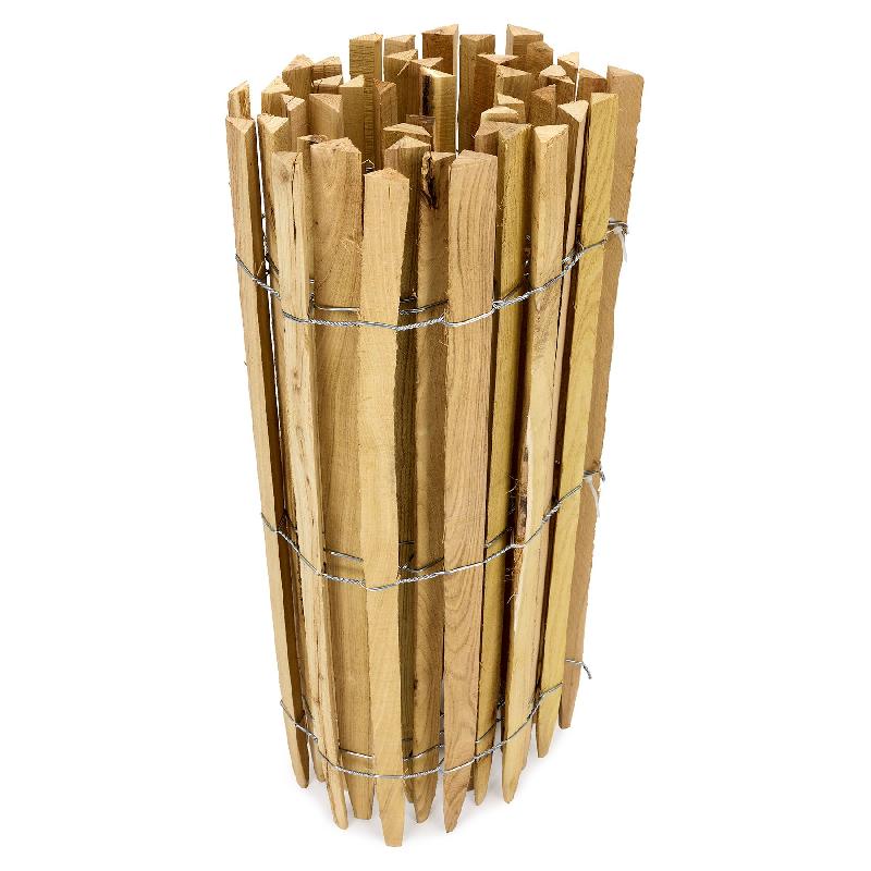 Ganivelle en robinier scié - 120 cm - Imputrescible, 10m de long, espacement 5-6 cm_2