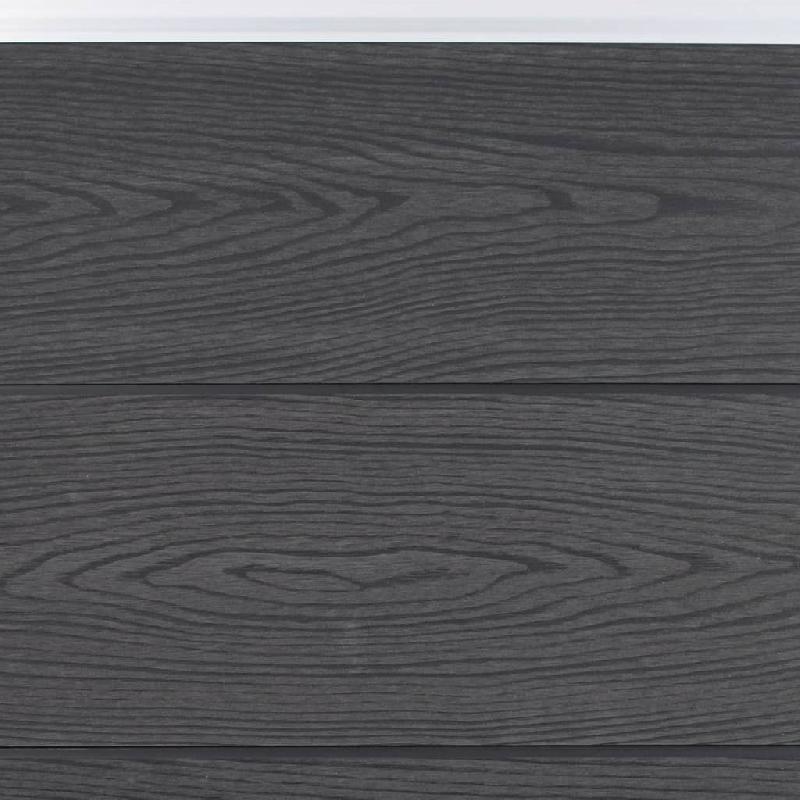 Vidaxl ensemble de panneaux de clôture gris 180x186 cm wpc 3211827_2