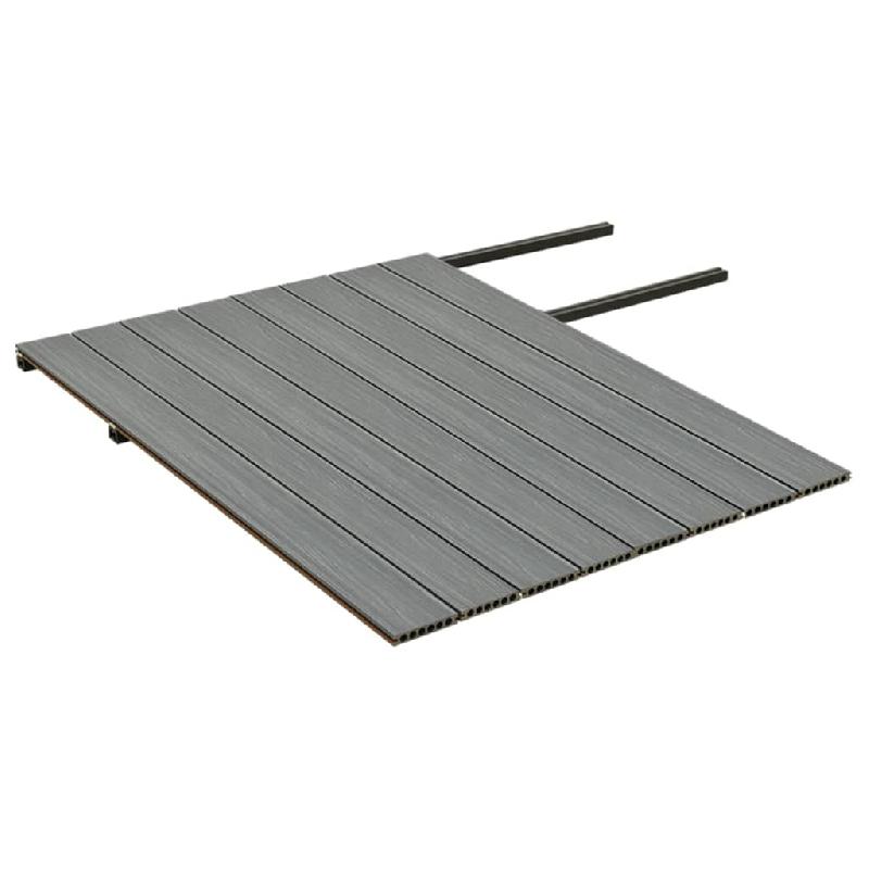 Vidaxl panneaux de terrasse et accessoires wpc marron/gris 16 m² 2,2 m 3070464_2