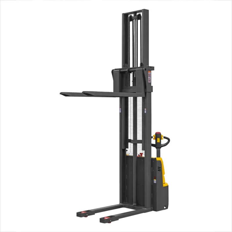 Gerbeur automoteur électrique CDD15R-EN : 1.5T x 3.5M avec fourches réglables - batterie lithium-ion et mât télescopique_3