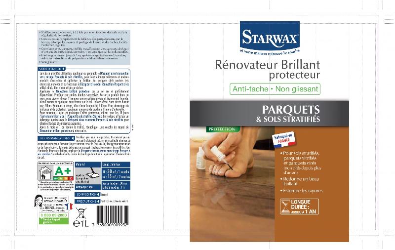 Rénovateur brillant STARWAX - Parquet et stratifié - Protection longue durée jusqu'à 1 an - 1L_2