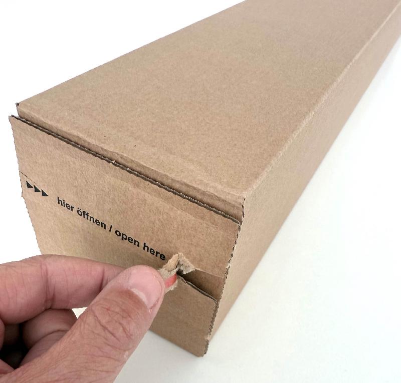 Tube carré bande adhésive - 150673 – 10,5 x 10,5 x 71,5 cm_2