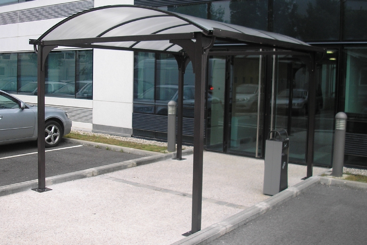 Passage couvert à toit arrondi - Série AT - Transmission de lumière 100% - Sur mesure_2