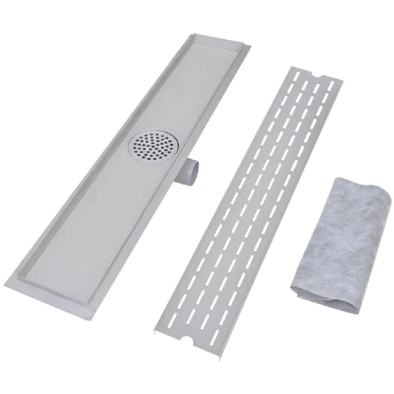 Vidaxl drain de douche linéaire 2 pcs ligne 730x140mm acier inoxydable 275955_2