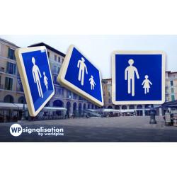 Panneau de prescription B54 - Entrée d'aire piétonne - Codification actuelle - WP Signalisation_2