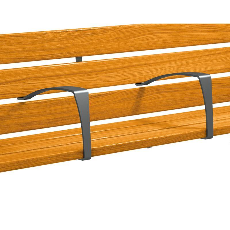 Accoudoir central pour banc Silaos® - Réf : 209629.Gpro - 2 kg, longueur 30 mm et épaisseur 8 mm_2