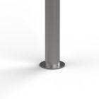 Cendrier sur pied - Borne avec tête amovible par serrure - Inox 316L brossé - D.114 hauteur 1500 mm - Capacité 1000 mégots_2