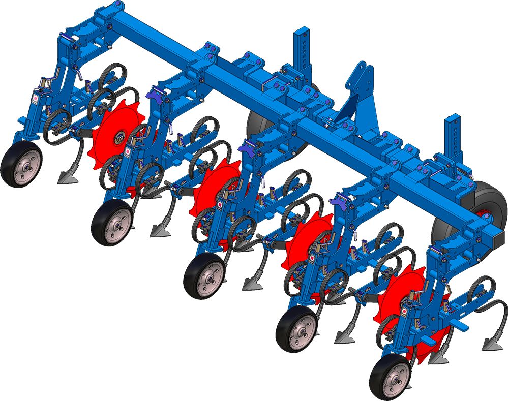 Econet frontale bineuse agricole - carré - châssis 120x5mm et 100x5mm_2