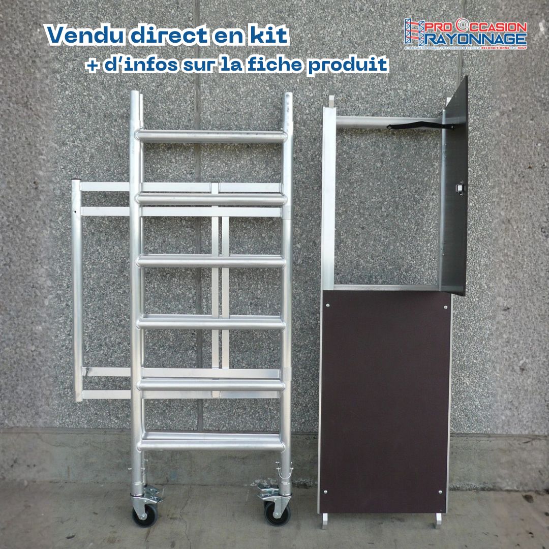 Kit échafaudage pliable – Neuf - Hauteur de travail : 3,80 mètres_2