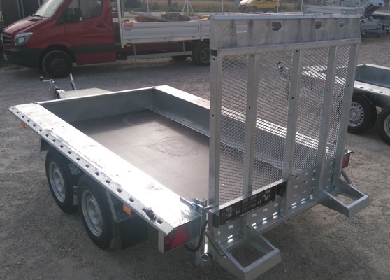 Remorque porte-engins TEMA Builder 3T - 3m - 2 essieux - structure galvanisée et plancher antidérapant_2