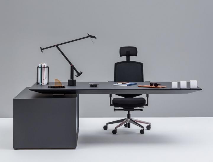 Bureau de direction moderne avec réglage électrique de la hauteur  GRAVITY - Ref : GAV1L_2