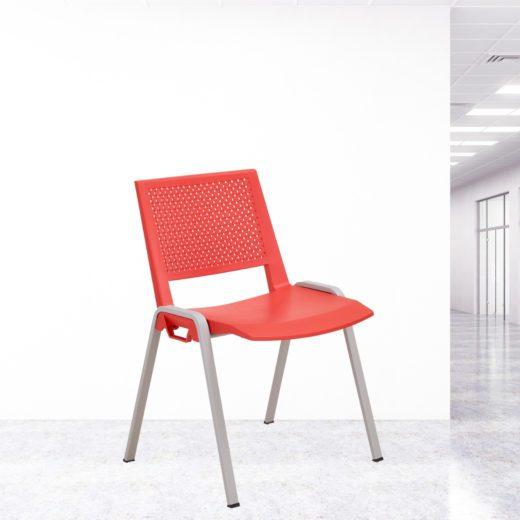 Chaise visiteur Marina - multi-usage - empilable - neuf - dossier respirant - piétinements anti-rayures_2