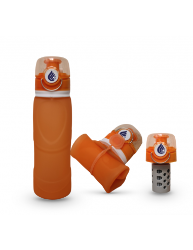Gourde filtrante compressible 1 litre - Souple, légère et efficace - Osmodyn - silicone_2