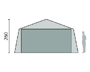 Tente de stockage fermée Toucan 600 - structure fixe en acier - polyester et PVC - 6x5x2,60m - portes et fenêtres_2