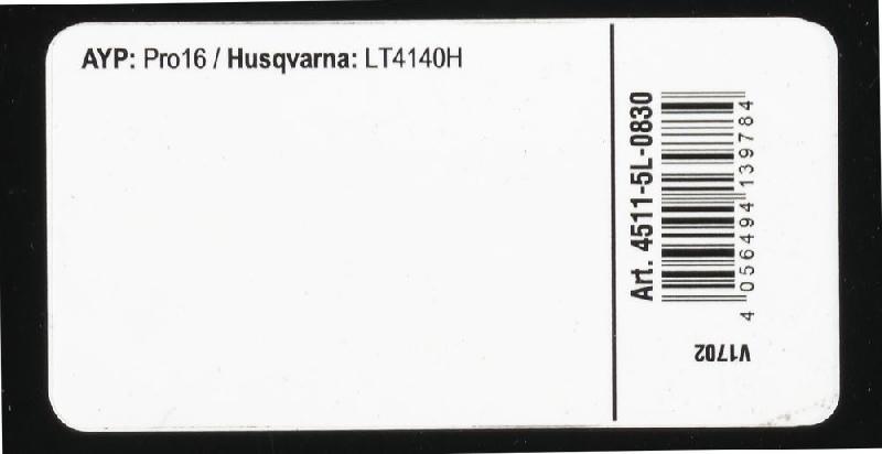 Courroie trapézoïdale X-Grip V - type 5L830_2