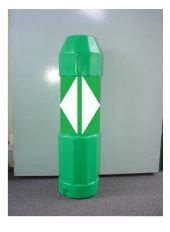 Balise de renforcement permanent pour parking, en polyéthylène soufflé, de couleur - Type J - STI Balisage routier_2