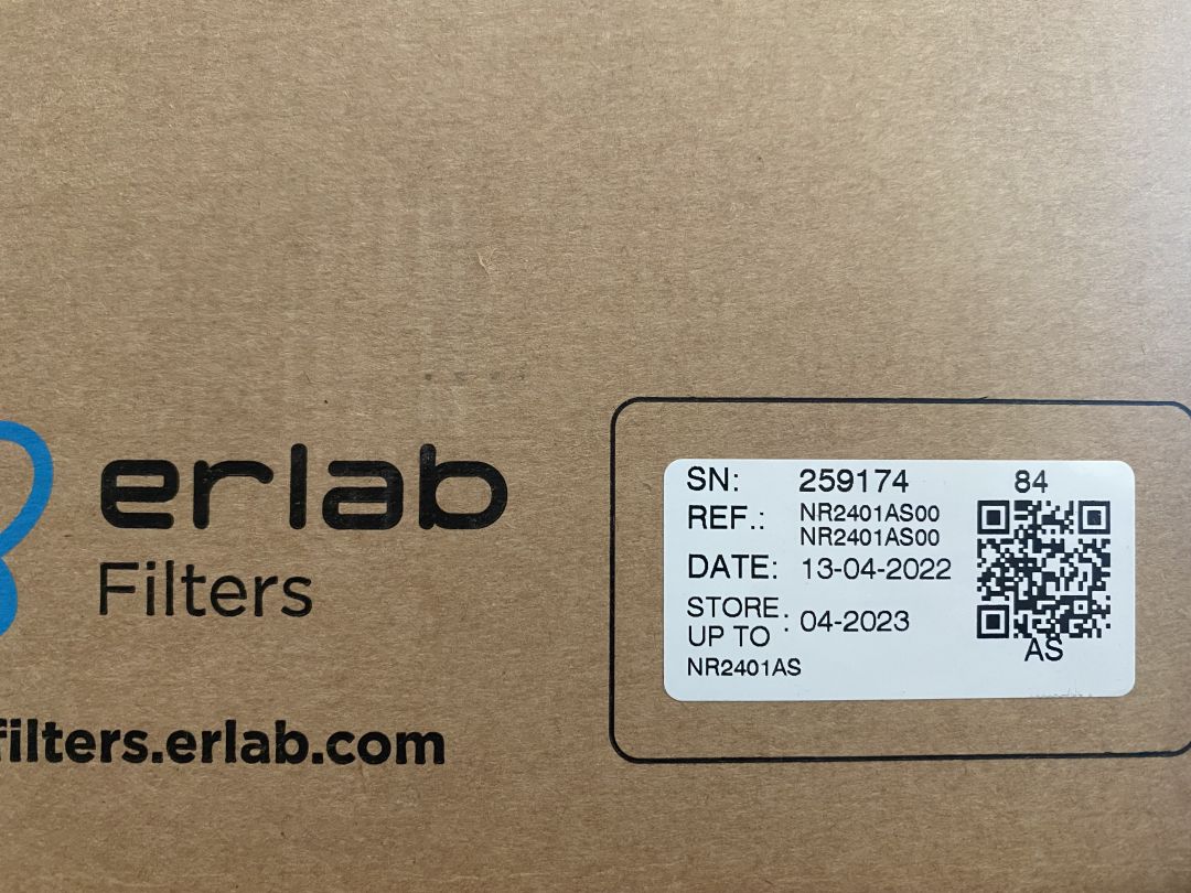 Filtre principal ERLAB NR2401AS pour hotte de laboratoire - Référence P2206-1773 - Carbone pour vapeurs organiques_2