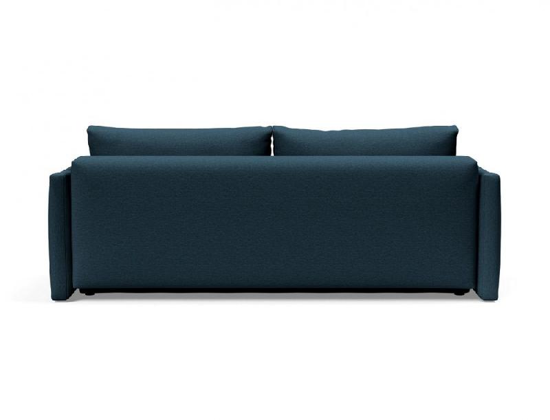 INNOVATION LIVING - Canapé convertible Tripi Argus Navy Blue 150x200 cm à ouverture assistée, avec rangement_2