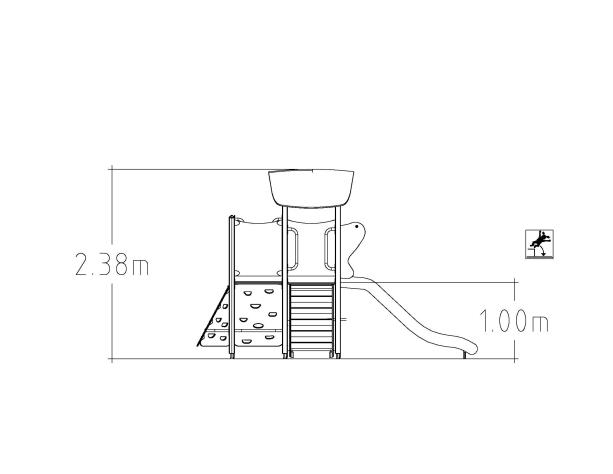 Structure multi- jeux 2 à 5 ans - Unimini Gerba - 8046715 - Hags_2