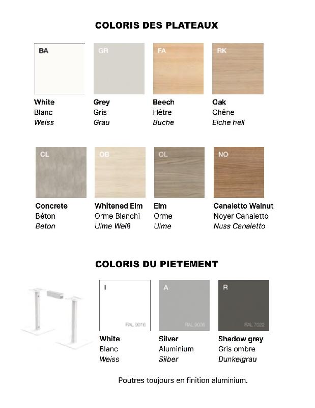 Table haute greko - QUADRIFOGLIO - blanc, orme blanchi_2