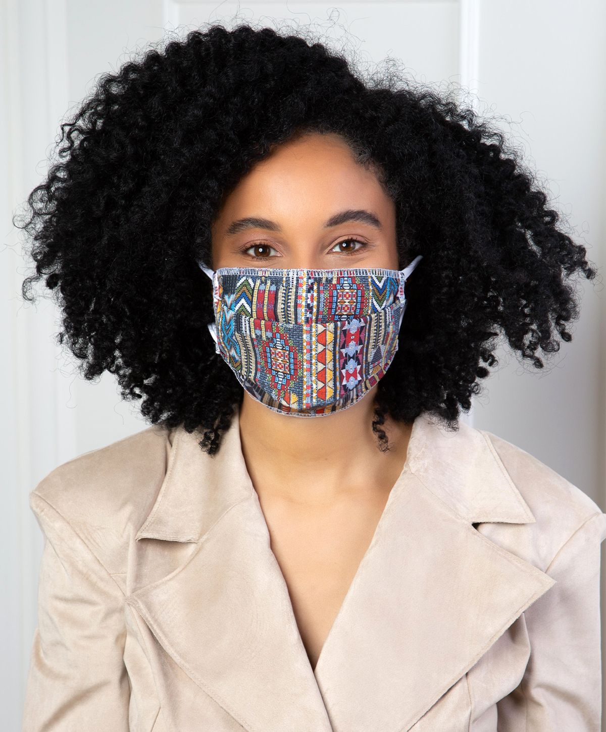 Masque catégorie 1 AFNOR - modèle abstrait - lavable et certifié IFTH/DGA - 100% coton - Made in France_2