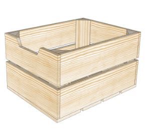 Bl2-pi27 - caisse en bois Simply à Box - L36 x H20 x P27 cm - bac de stockage incliné à 25° - fabriqué en France_0